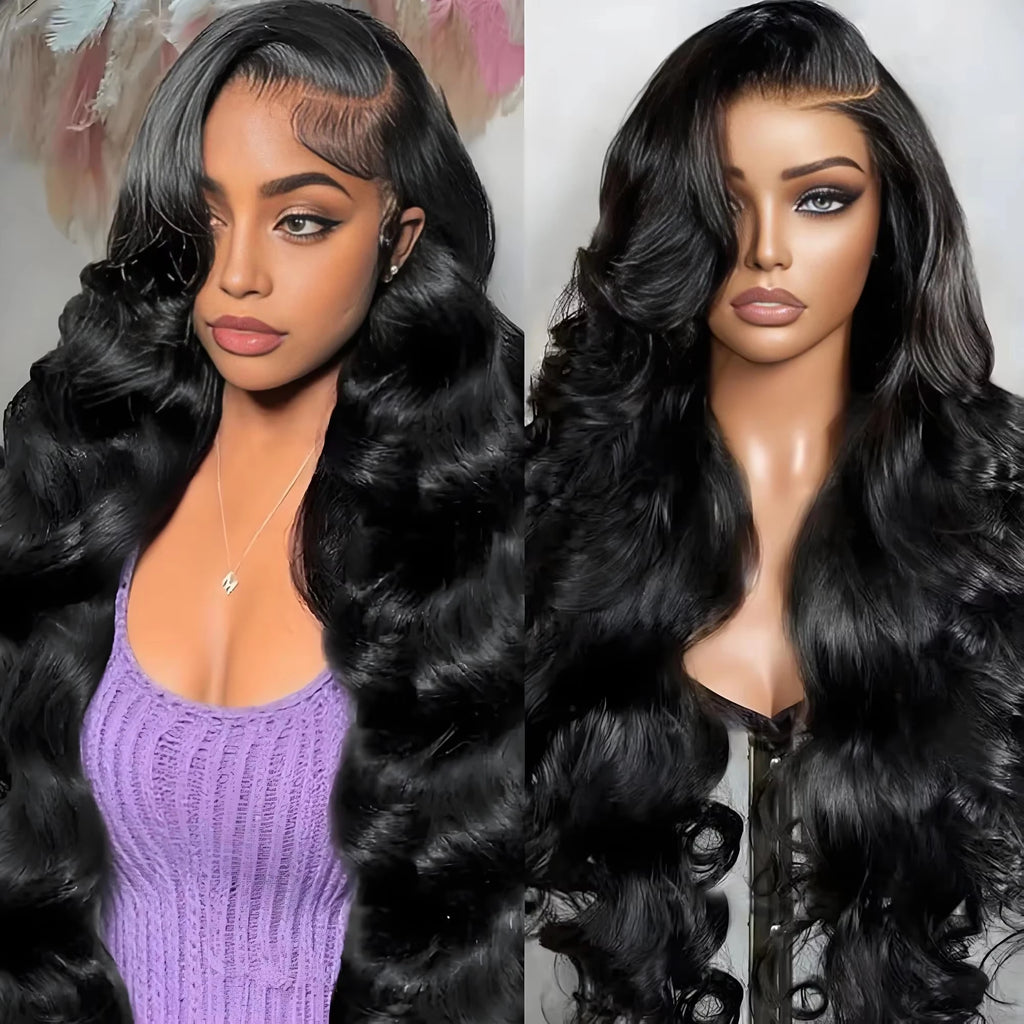 30 Inch Body Wave Human Hair Front Wig 13x6 Hd Lace Transparent Frontal wig Pre Plucked Brazilian Human Hair Wigs For Women
