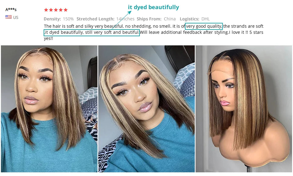Wear And Go Glueless Short Bob Wigs Brazilian Straight HD Transparent Lace Front Human Hair Wigs Perruque Cheveux Humain 180%
