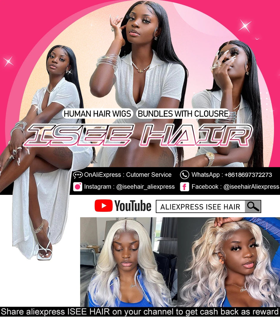 ISEE HAIR Mongolian Kinky Curly Hair Bundles 100% Human Hair Extensions Nature Color Buy 1/3/4 Bundles Thick Kinky Curly Bundles