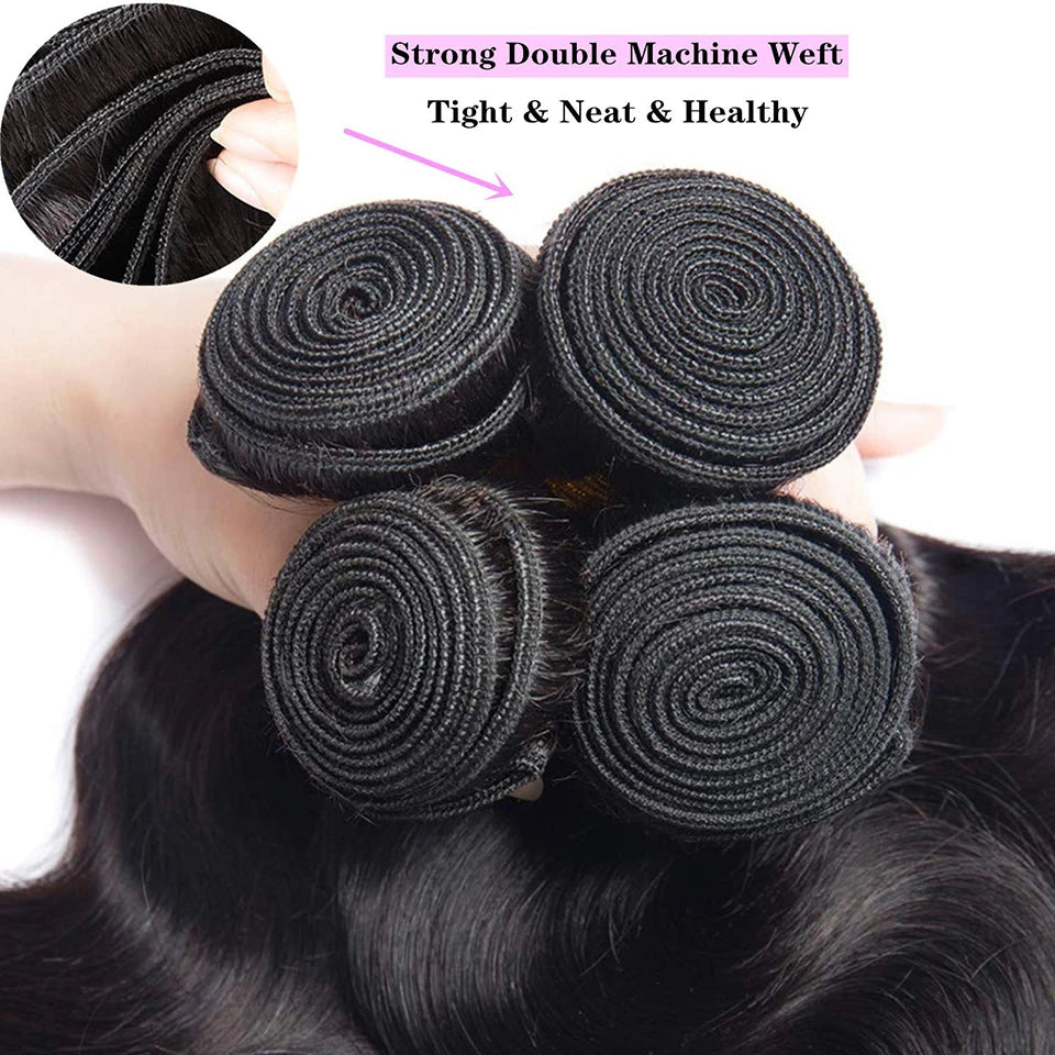 Vallbest Peruvian Body Wave Bundles Remy Wavy Human Hair Extensions 3 4 Bundles Deals 100% Body Wave Human Hair Bundles