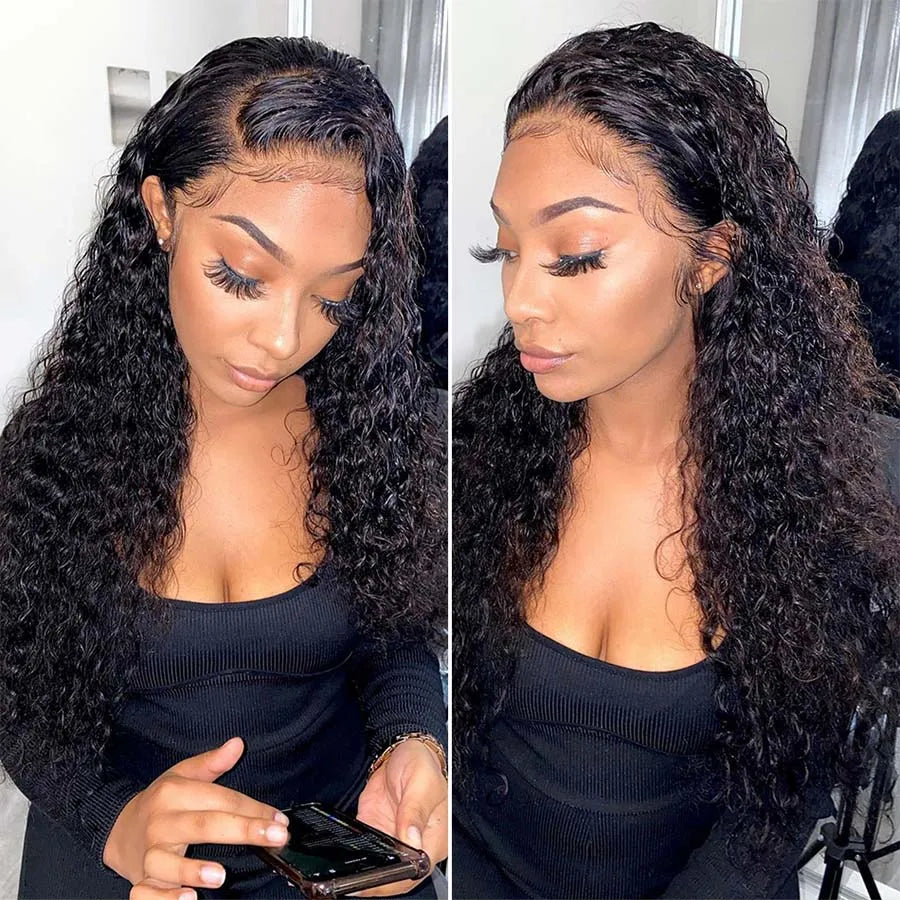Deep Wave 4 Bundles Deal 15A Brazilian Virgin Human Hair 100% Unprocessed Water Wave Curly Human Hair Extensions Loose Deep Wave