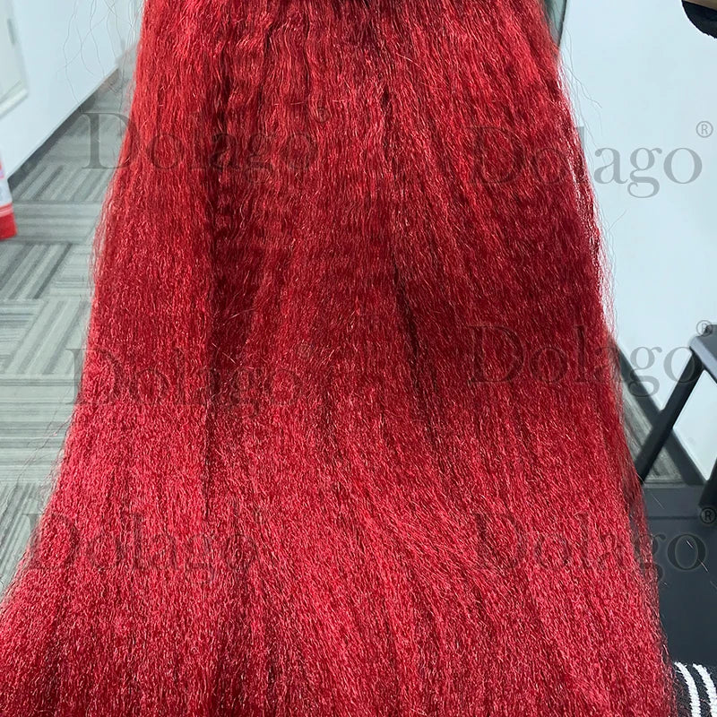 Kinky Straight Bundles Weave Coarse Yaki Straight Weaving Raw Indian Human Hair Bundles With Closure Hair Extensions For Women