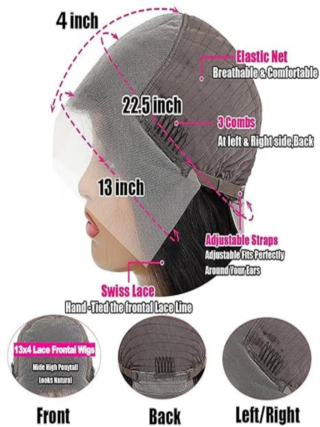 Natural Hairline 200 Density Ombre 4/27 Yaki Human Hair Kinky Straight Lace Front Wig for Women Baby Hair Pre Plucked Glueless