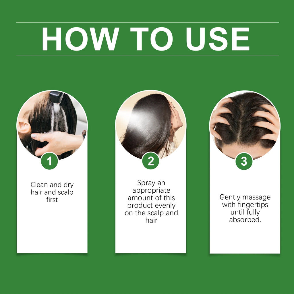 Rosemary Hair Growth Spray Anti Baldness Soothing Scalp Strengthening Root Thickening Hair Repair Split Ends Hair Regrowth Spray
