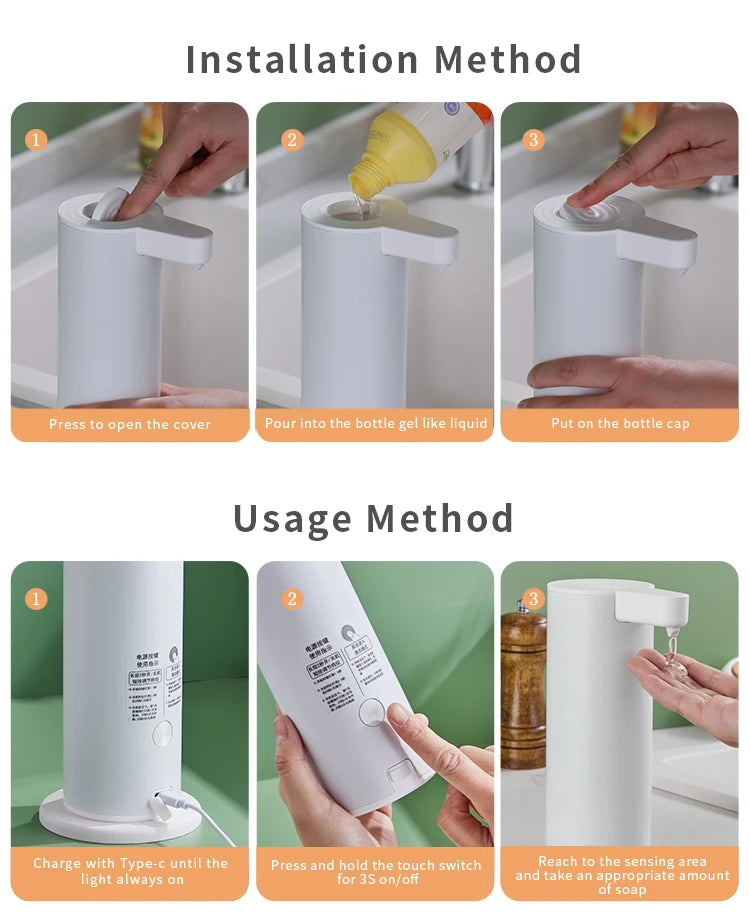 Automatic Dishwashing Machine Sensor Intelligent Hand Washing Machine Kitchen Hand Sanitizer Soap Dispenser