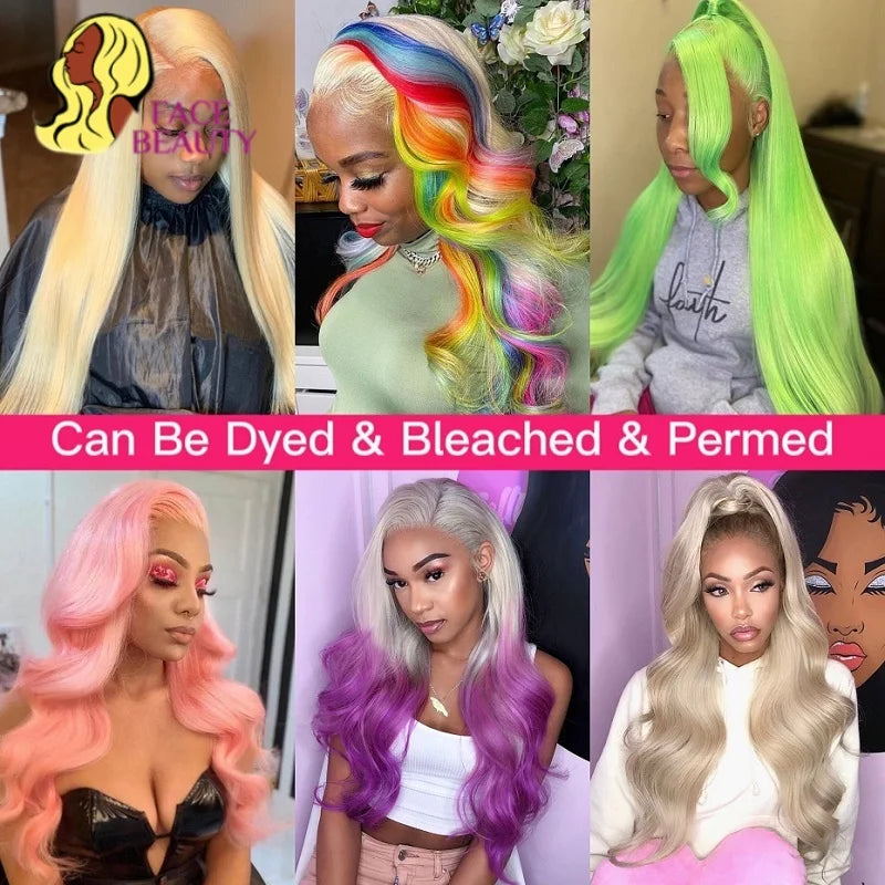 Facebeauty Color 613 Blonde Hair Weave 1/3/4 Bundles Peruvian Body Wave Remy Hair Bundle 8 To 30 inch Human Hair Weft Can Be Dye
