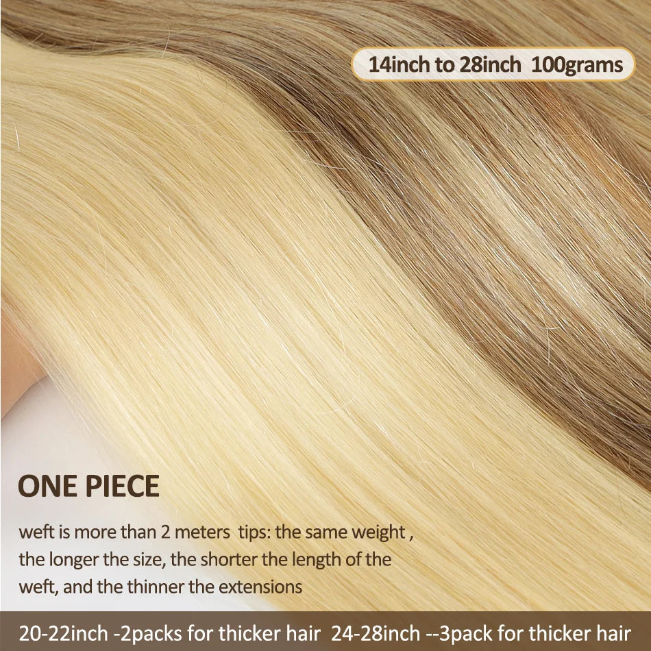 Real Beauty Platinum Blond Brazilian Straight Hair Weave Bundles 14"-28" Hight Ratio Remy Hair Extensions Brown #4 Blond P6/613#
