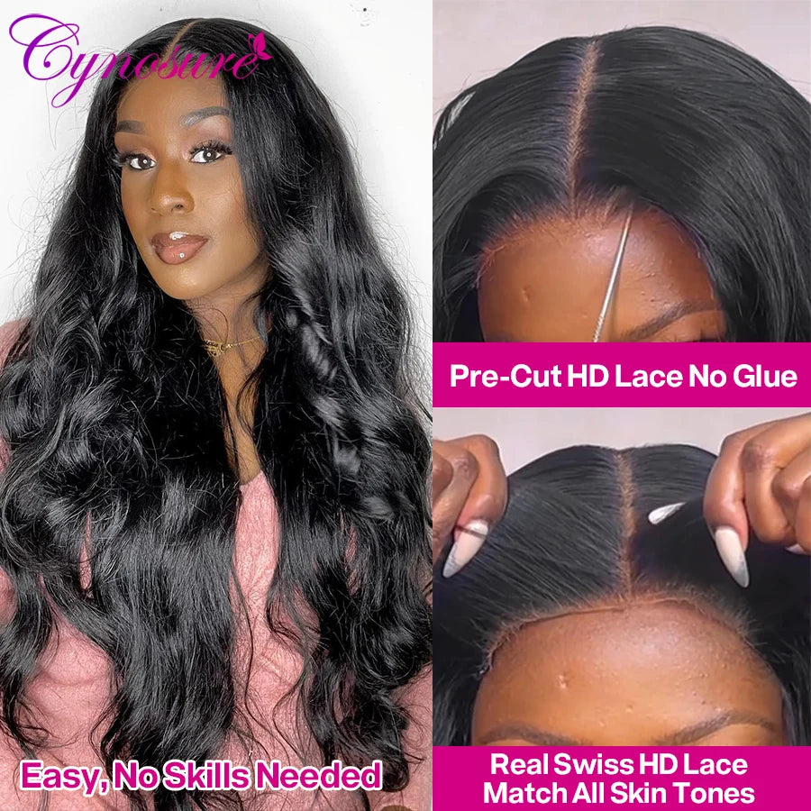 Cynosure 13x6 HD Lace Frontal Wig Preplucked Glueless Wig Human Hair Ready to Wear 13x4 Body Wave Human Hair Wigs for Women