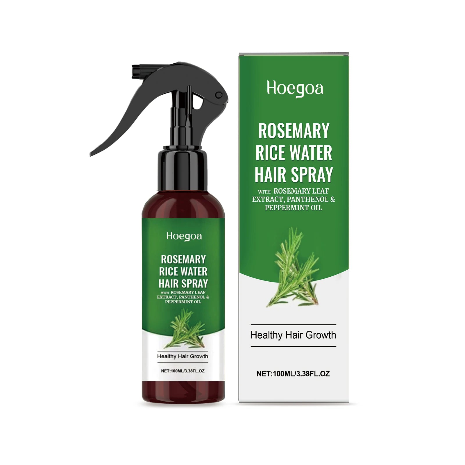 Rosemary Hair Growth Spray Anti Baldness Soothing Scalp Strengthening Root Thickening Hair Repair Split Ends Hair Regrowth Spray