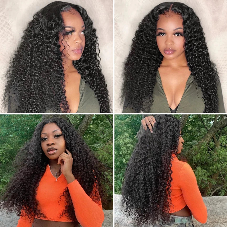 Deep Wave 4 Bundles Deal 15A Brazilian Virgin Human Hair 100% Unprocessed Water Wave Curly Human Hair Extensions Loose Deep Wave